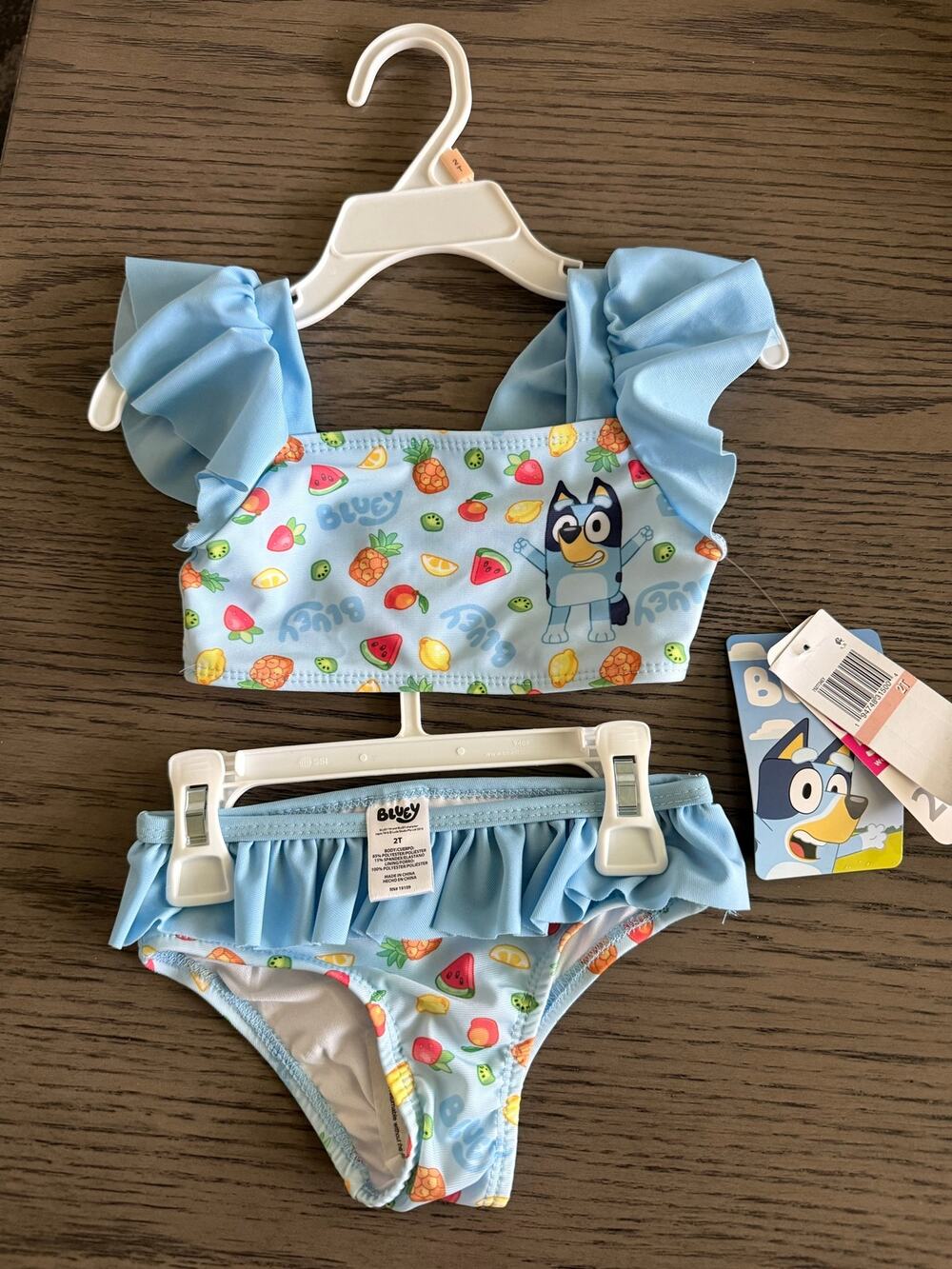 New Girls Bluey Swimsuit-2T